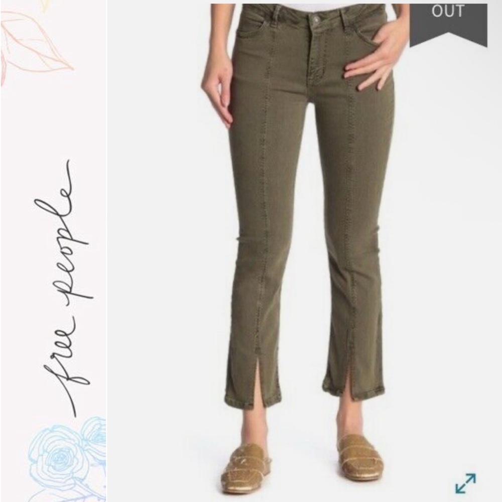 Free People Split Hem Jeans